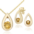 Citrine Earrings 9ct Yellow Gold | Prime Jewellery
