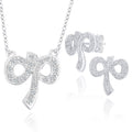 Diamond Bow Earrings 9ct White Gold | Prime Jewellery