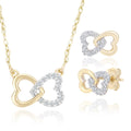 Diamond Infinity Earrings 9ct Yellow Gold | Prime Jewellery