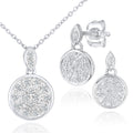 Diamond Halo Earrings 9ct White Gold | Prime Jewellery