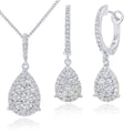 Diamond Halo Earrings 18ct White Gold | Prime Jewellery