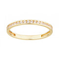 9ct Yellow Gold Channel Set Eternity Ring