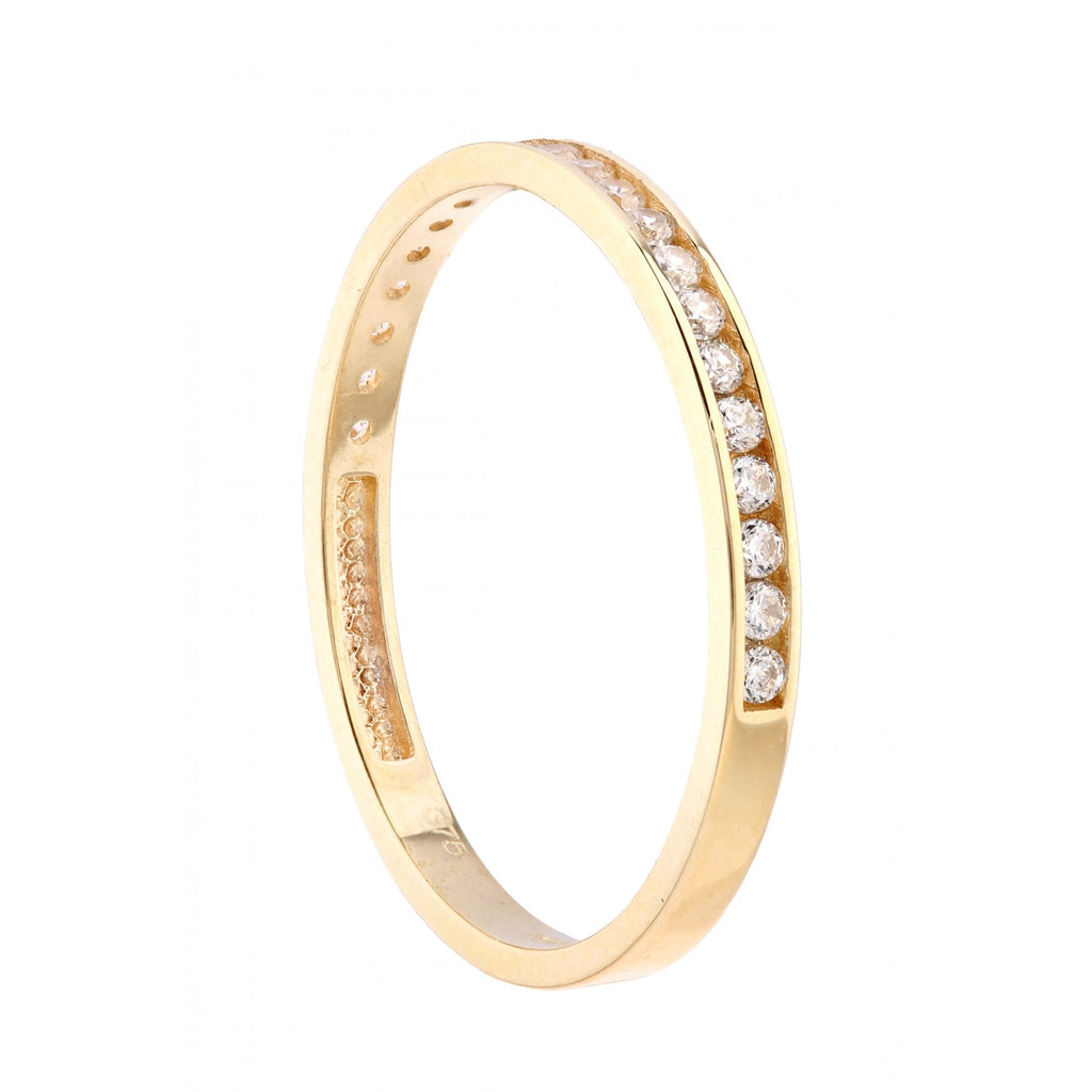 9ct Yellow Gold Channel Set Eternity Ring