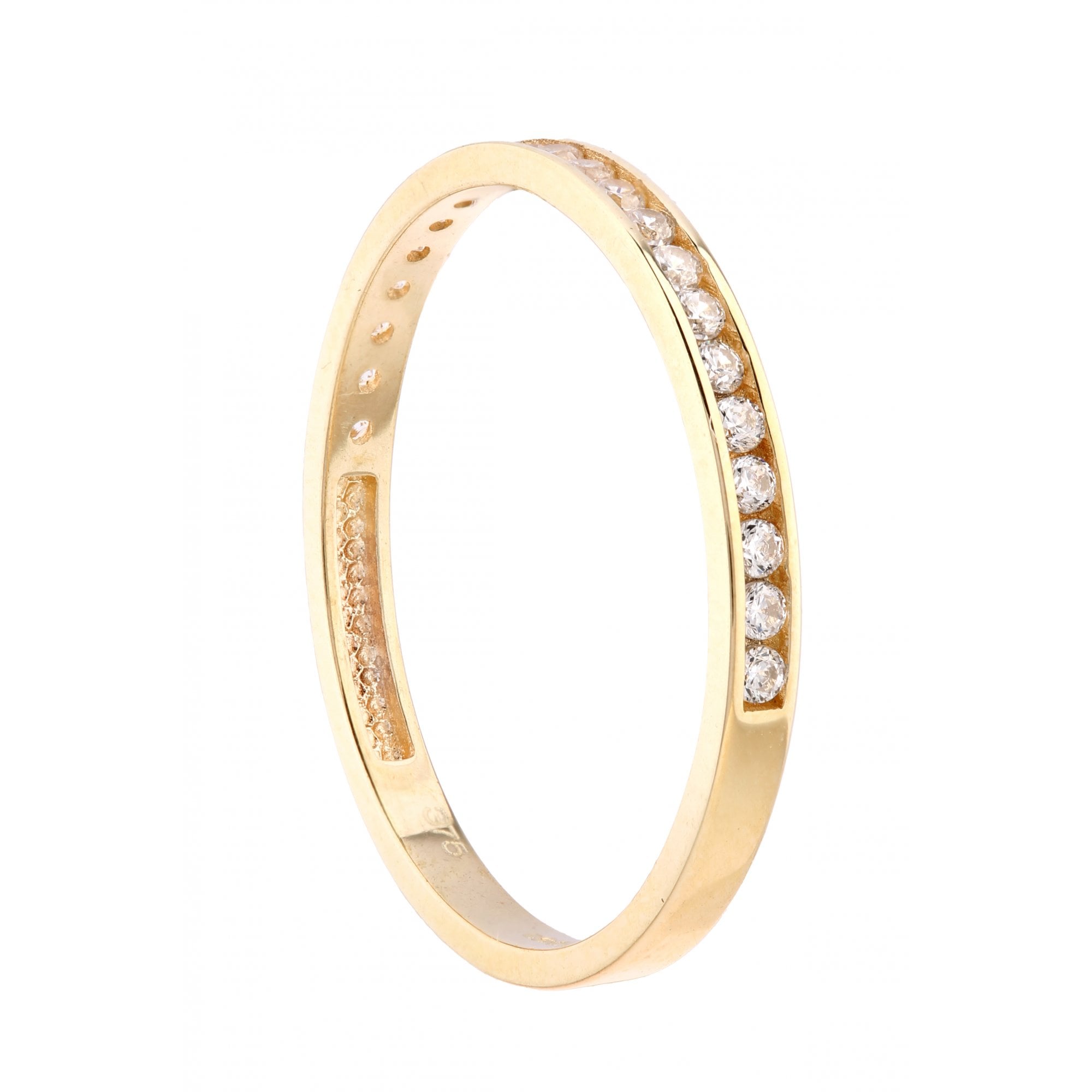 9ct Yellow Gold Channel Set Eternity Ring