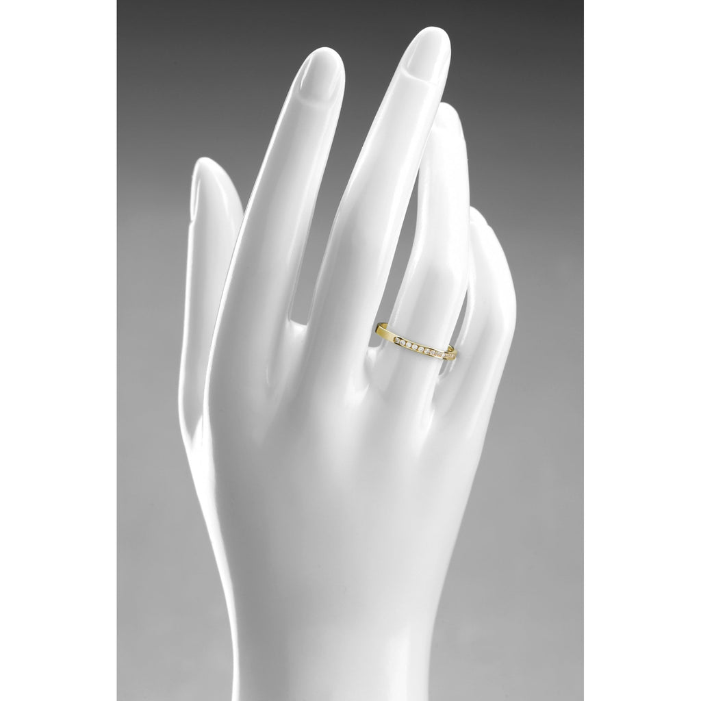 9ct Yellow Gold Channel Set Eternity Ring