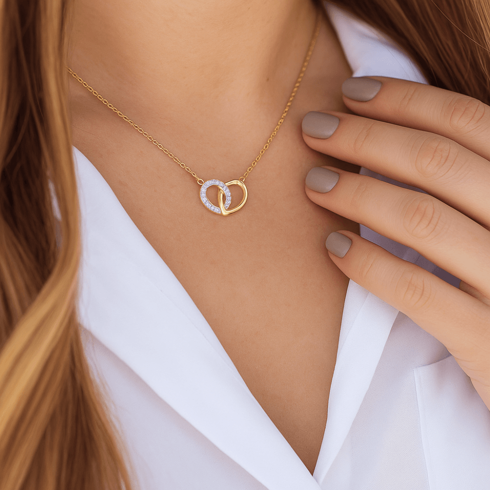 9ct Gold Natural Diamond Heart Necklace