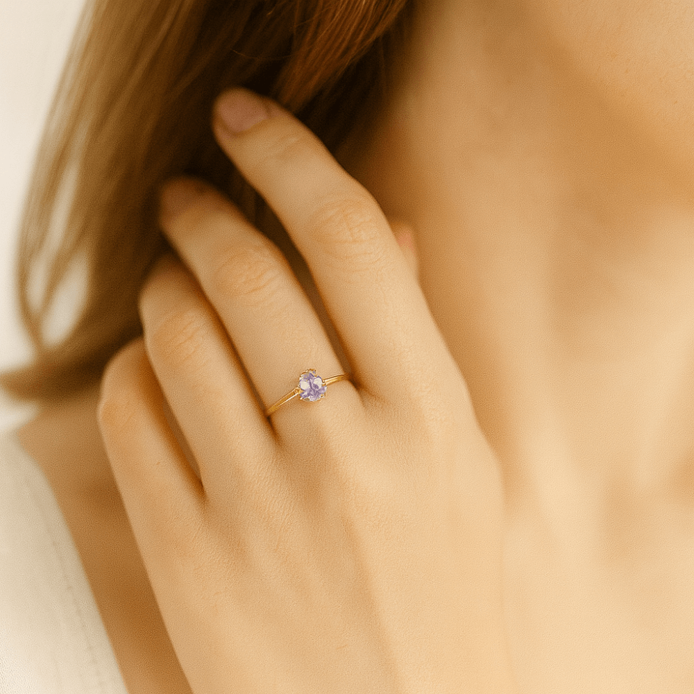 Amethyst Ring 9ct - detail view | Prime Jewellery