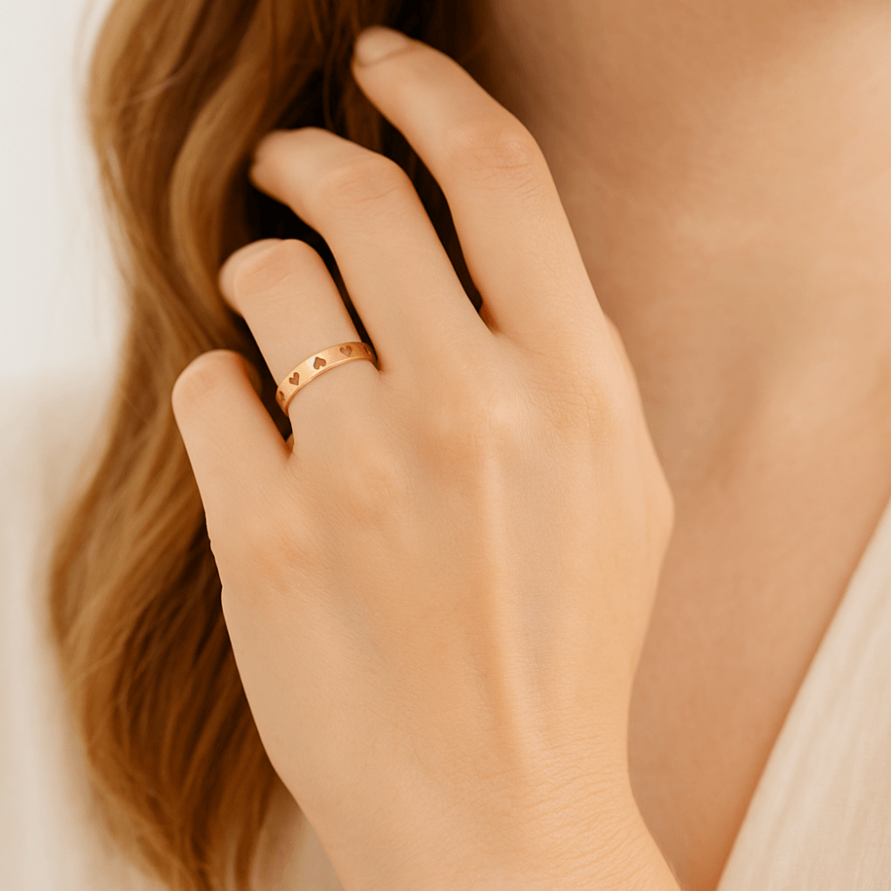 9ct Yellow Gold Heart Ring