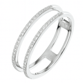 Diamond Stacker Eternity Band Ring 9ct White Gold | Prime Jewellery