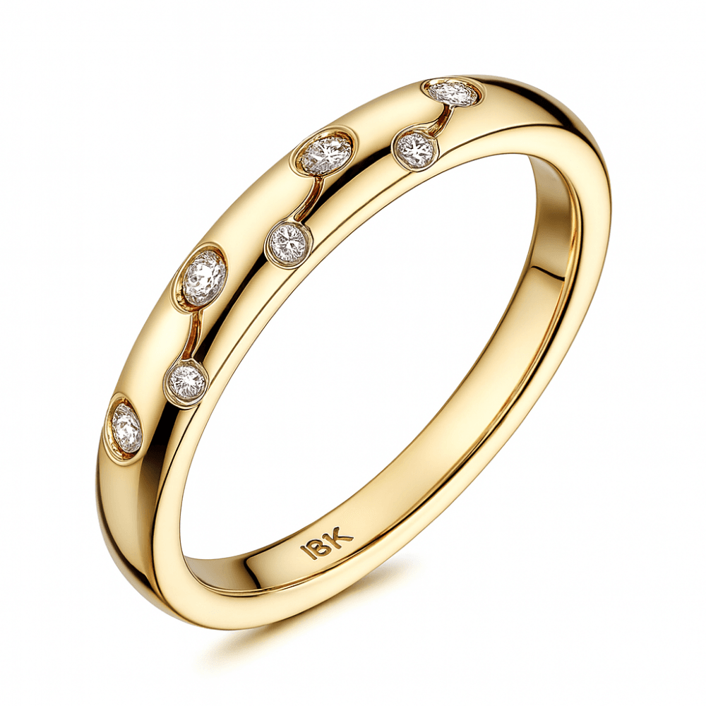 Diamond Wedding Ring 9ct Gold | Prime Jewellery