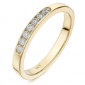 Diamond Half Eternity Ring 9ct Gold | Prime Jewellery