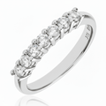 9ct White Gold 0.50 Carat Natural Diamond Eternity Ring