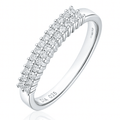 9ct White Gold 0.25ct Diamond Eternity Ring