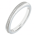 9ct White Gold 0.15 Carat Natural Diamond Wedding Ring