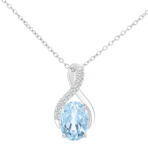 Blue Topaz Earrings - detail view | Prime Jewellery