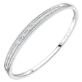 9ct White Gold Natural Diamond Eternity Band Ring
