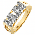 9ct Gold Natural Diamond Mum Cocktail Ring