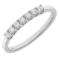 Platinum Eternity Ring, J/I Certified 0.33ct Diamonds, Princess Cut