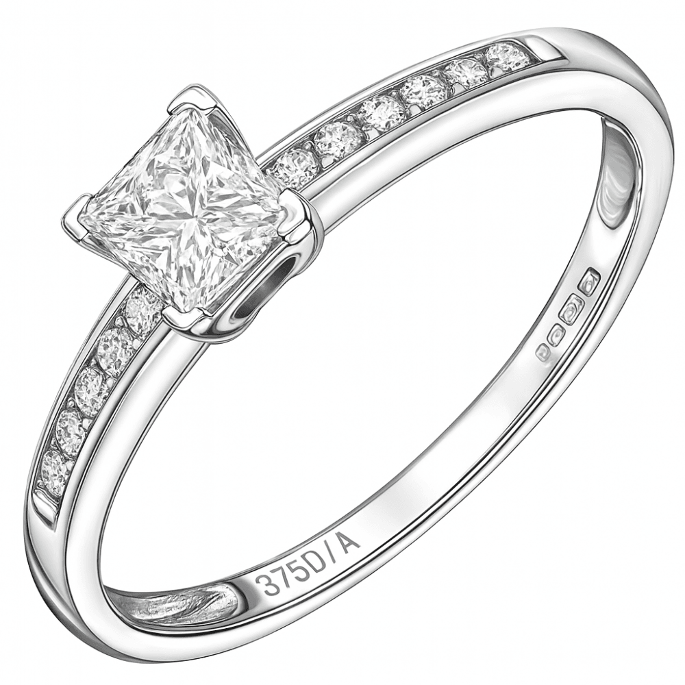 18ct White Gold 0.45ct Diamond Engagement Ring
