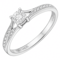 18ct White Gold 0.25ct Diamond Engagement Ring