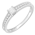 18ct White Gold 0.33ct Diamond Engagement Ring