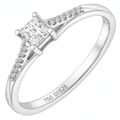 18ct White Gold 0.25ct Diamond Engagement Ring