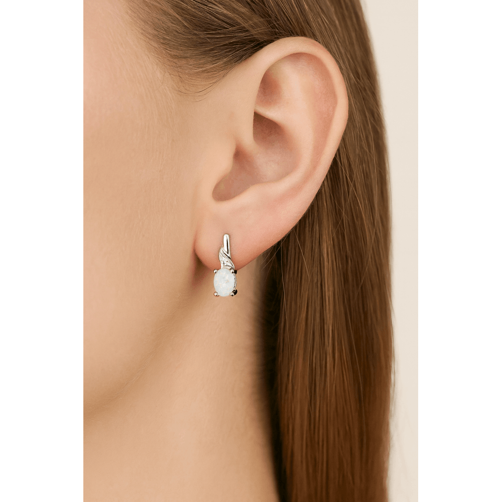 Opal Drop Earrings - detail view | Prime Jewellery