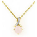 Opal Crossover Necklace 9ct Yellow Gold | Prime Jewellery
