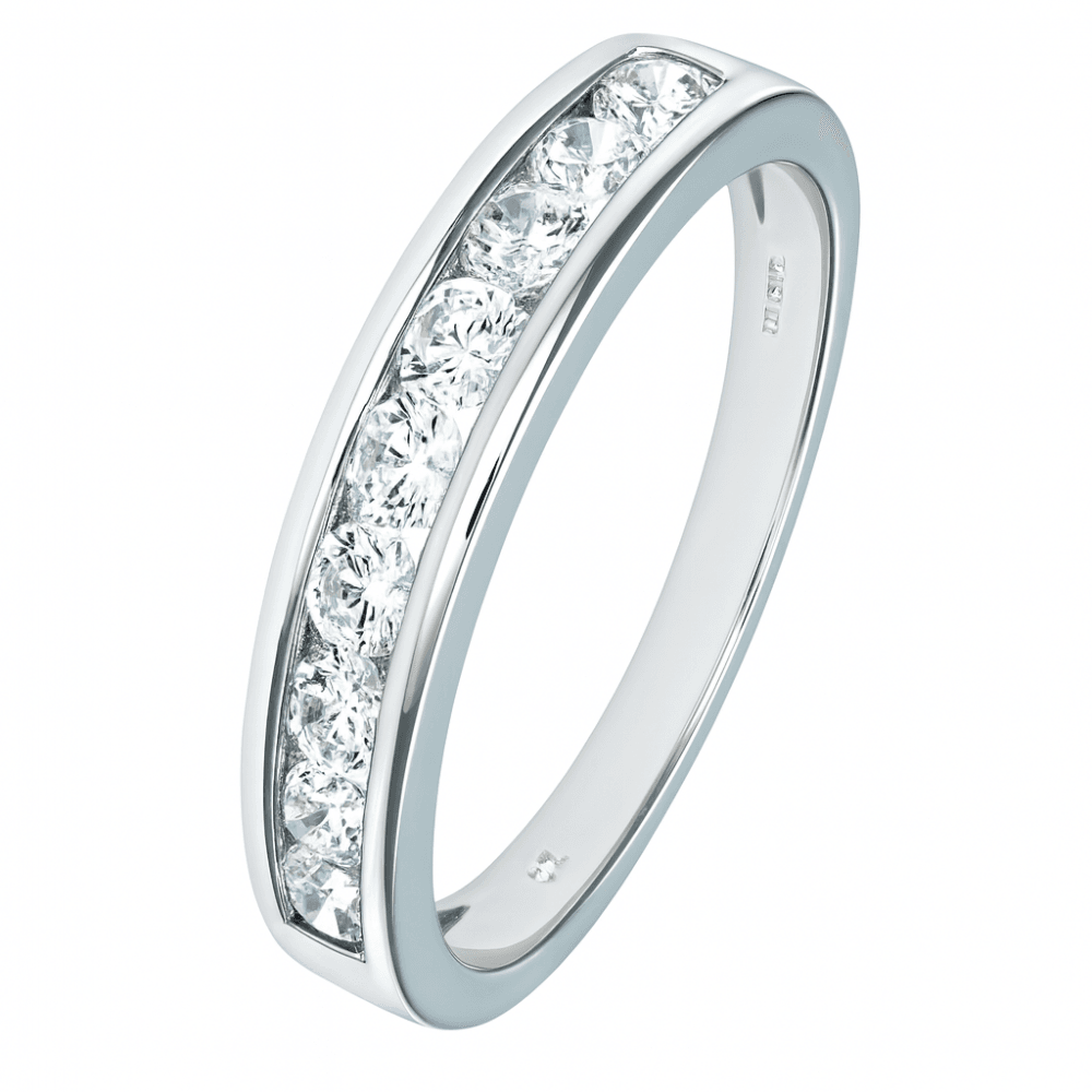 9ct White Gold Eternity Ring