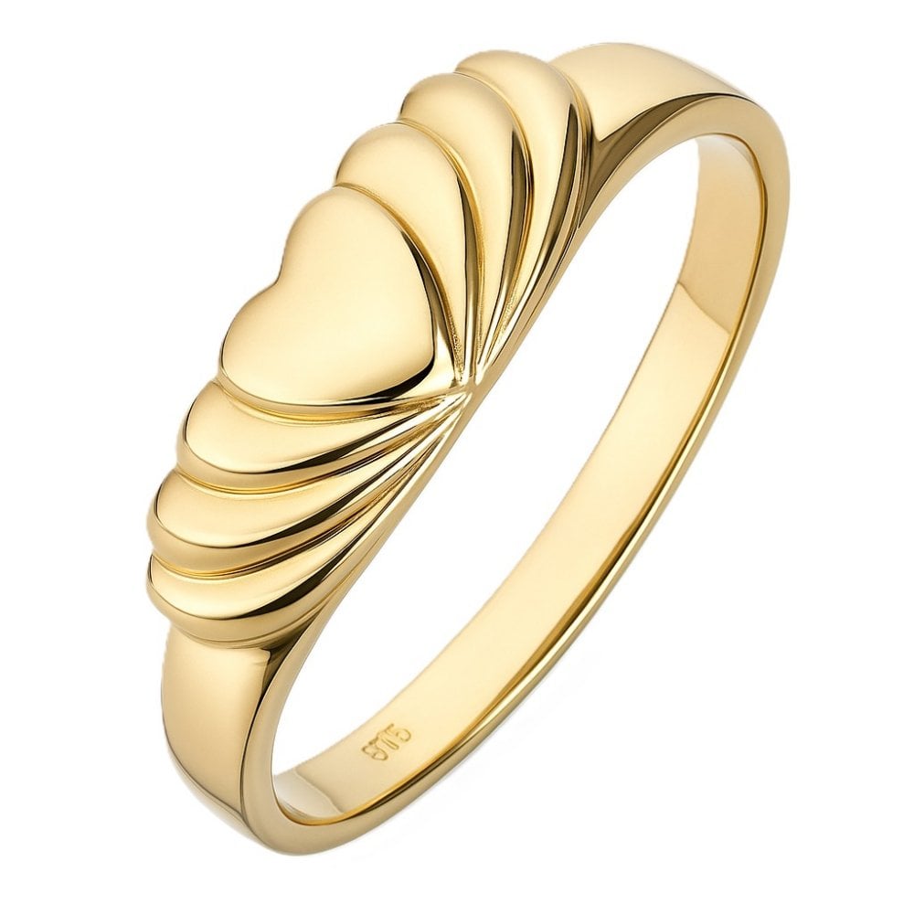9ct Yellow Gold Heart Ring