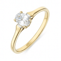 9ct Yellow Gold CZ Ring
