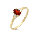 Garnet Ring 9ct Yellow Gold | Prime Jewellery