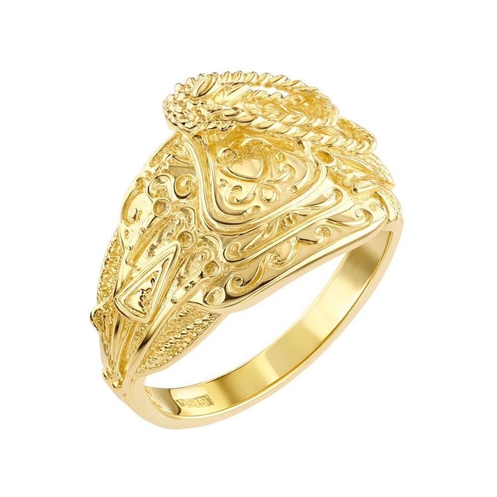 9ct Yellow Gold Saddle Ring Weight 7gr
