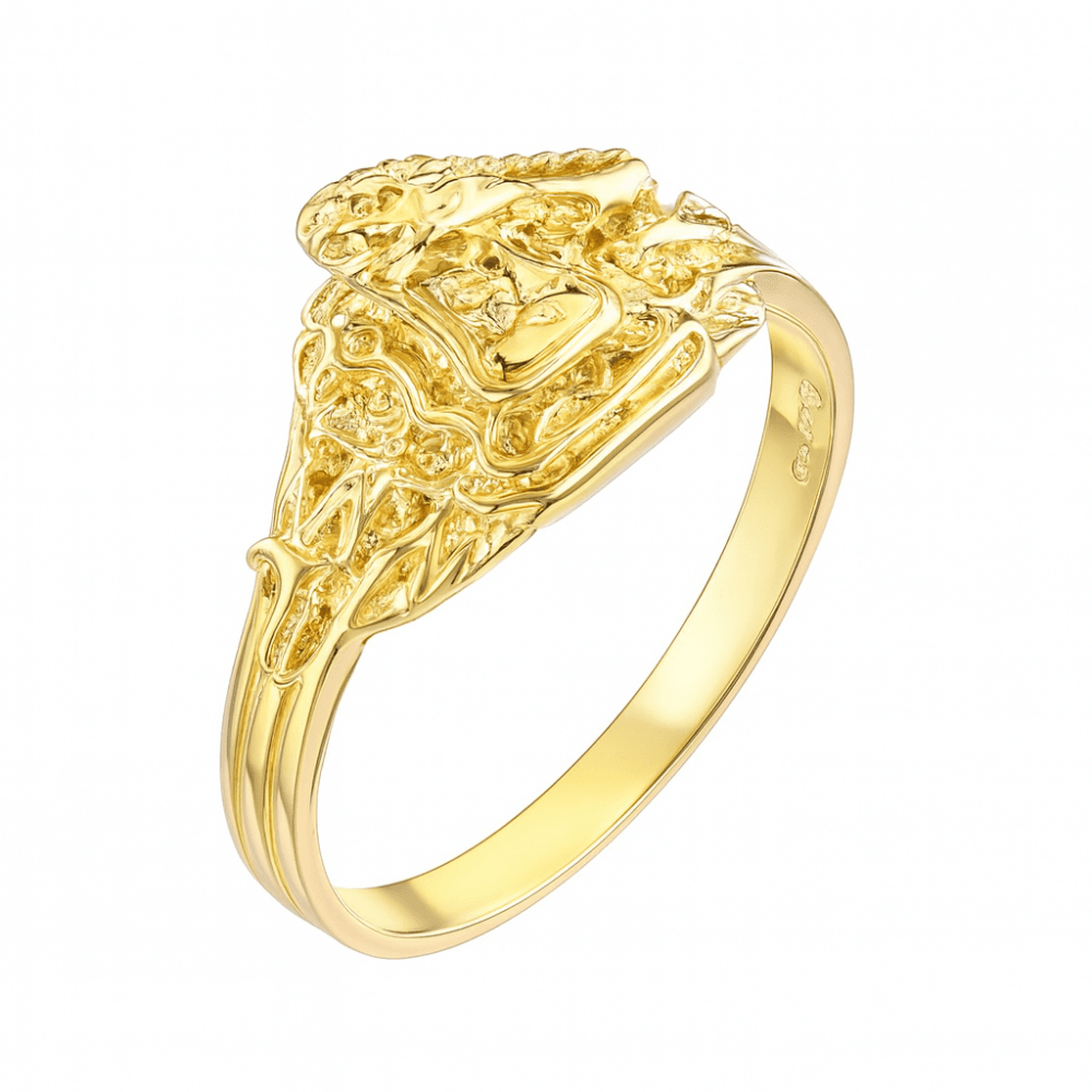 9ct Yellow Gold Saddle Ring Weight 2.5gr