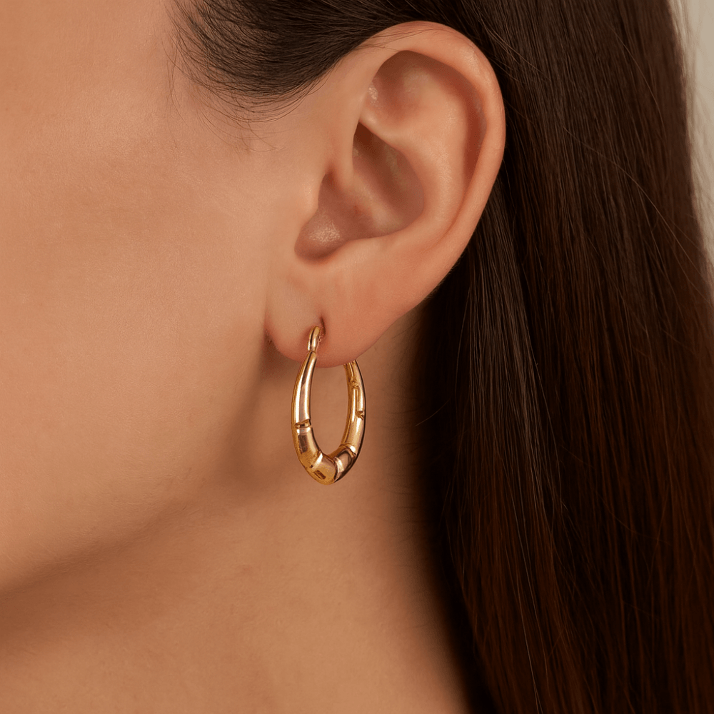 Textured Bamboo Small - detail view | Prime Jewellery