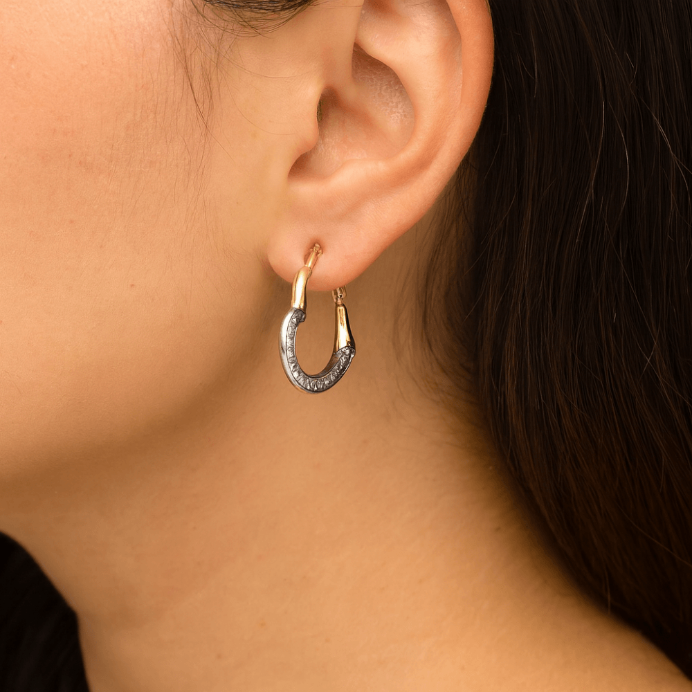 Two-Tone Heart Small - detail view | Prime Jewellery