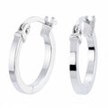 Hoop Earrings 9ct White Gold | Prime Jewellery