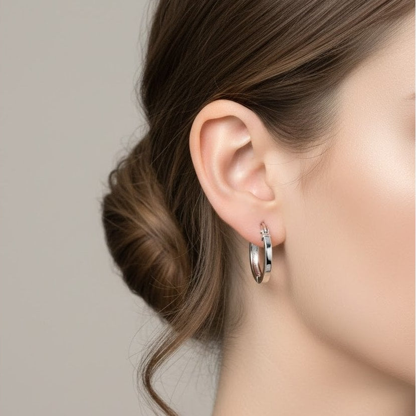 Hoop Earrings - detail view | Prime Jewellery