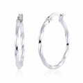 9ct Gold Spiral Hoop Earrings