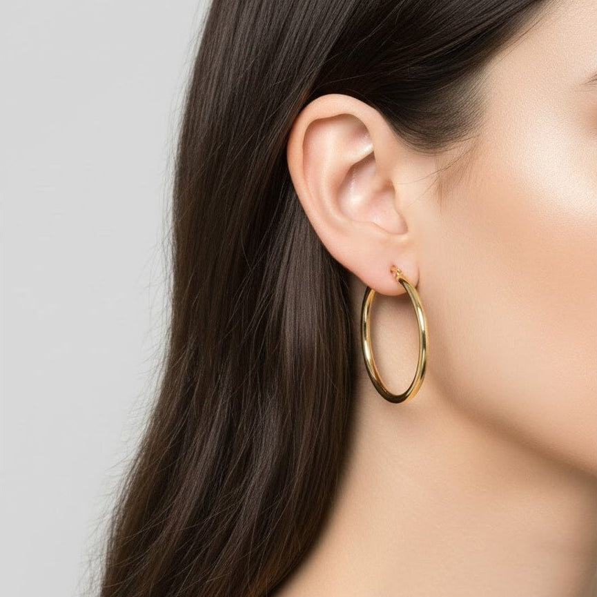 Hoop Earrings - detail view | Prime Jewellery