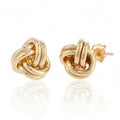 Knot Stud Earrings 9ct Gold | Prime Jewellery