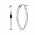 Hoop Earrings 9ct White Gold | Prime Jewellery