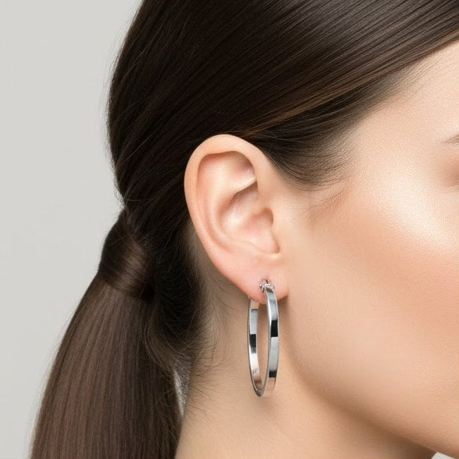 Hoop Earrings - detail view | Prime Jewellery