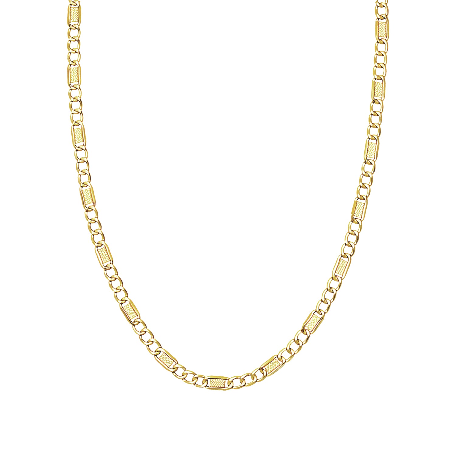 9ct Yellow Gold 18 Inch Valentino Chain