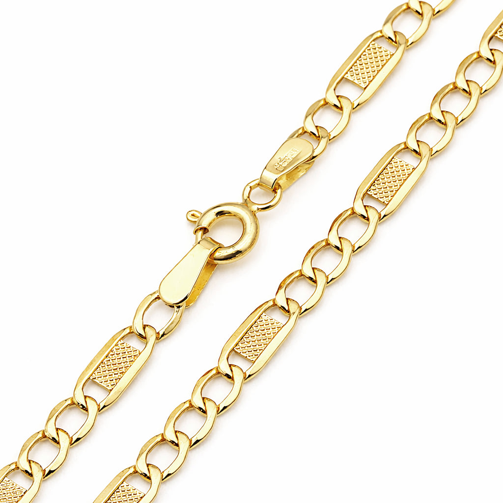 9ct Yellow Gold 18 Inch Valentino Chain