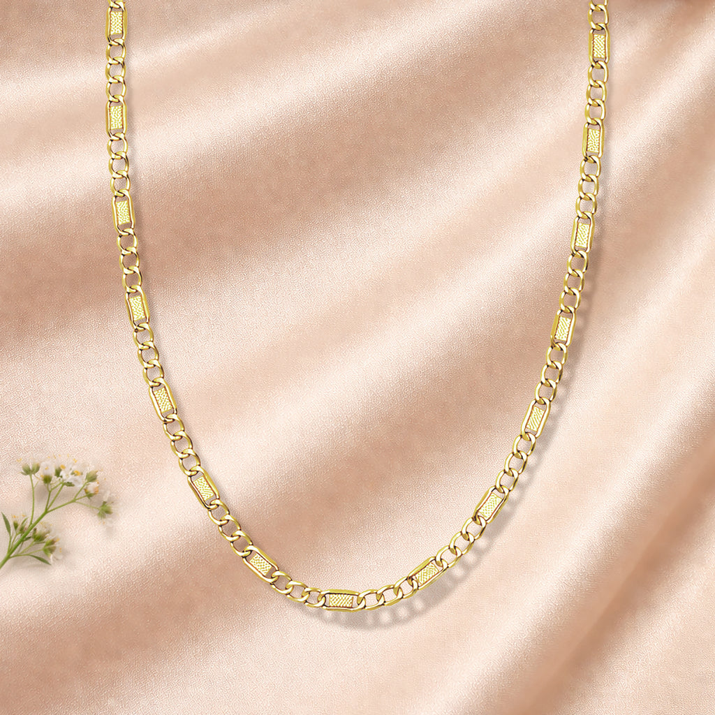9ct Yellow Gold 18 Inch Valentino Chain