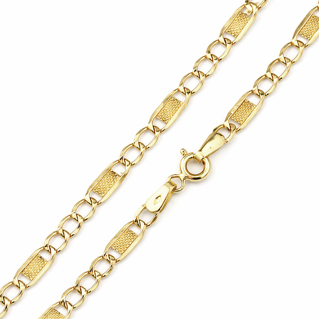 9ct Yellow Gold 7.5 Inch Valentino Bracelet