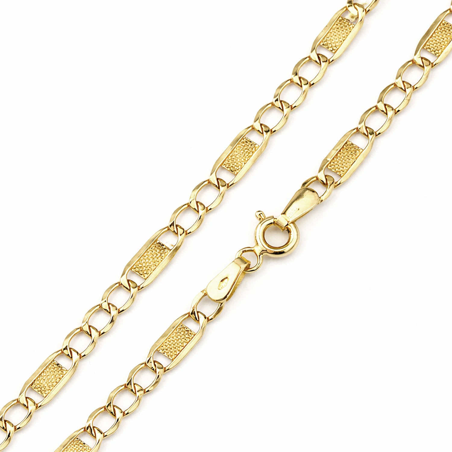 9ct Yellow Gold 7.5 Inch Valentino Bracelet