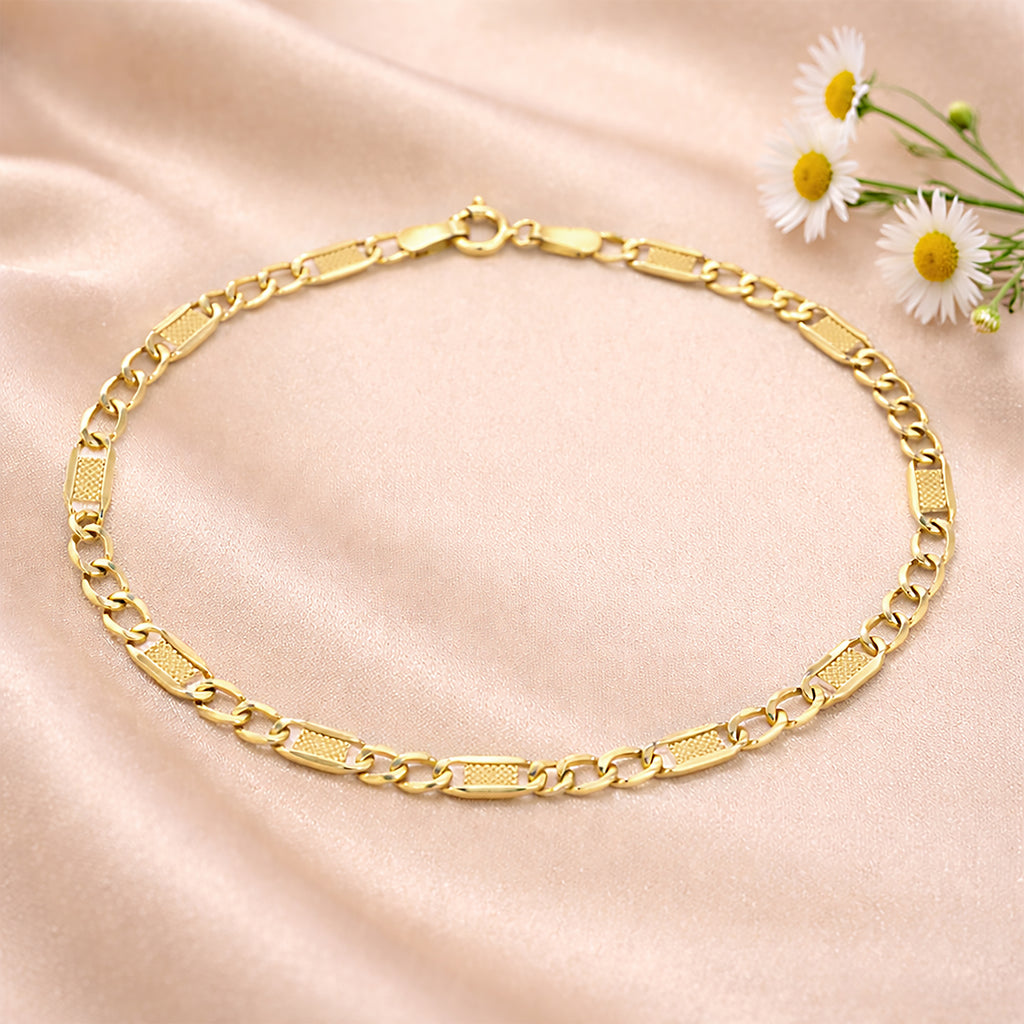 9ct Yellow Gold 7.5 Inch Valentino Bracelet
