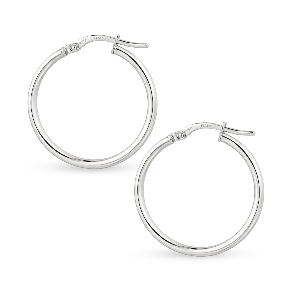 Medium Hoop Earrings - detail view | Prime Jewellery